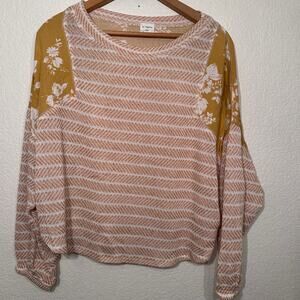 By‎ Together Mixed Material Top Made in USA Small